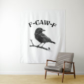 Raven F-CAW-F Halloween Minimalistisch Wandteppich (Beispiel)