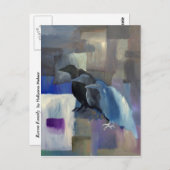 Raven Family Postkarte (Vorne/Hinten)