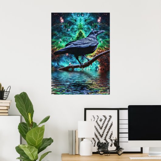 Raven Fantasy Poster (Heimbüro)