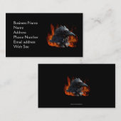 Raven Flames Business Card Visitenkarte (Vorne/Hinten)