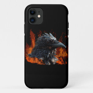 Raven Flames Wiccan Gothic Design Case-Mate iPhone Hülle