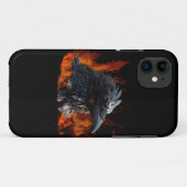 Raven Flames Wiccan Gothic Design Case-Mate iPhone Hülle (Rückseite (Horizontal))