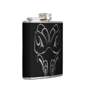 Raven Flask Custom Raven / Crow Art Drink Flask Flachmann (Rechts)