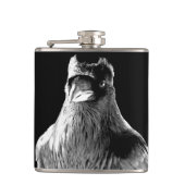 Raven Flask Custom Spirit Animal Raven Drink Flask Flachmann (Vorderseite)