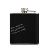 Raven Flask Custom Spirit Animal Raven Drink Flask Flachmann (Rückseite)