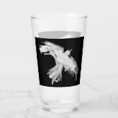 Raven Flight White Solo Drink Glass Glas (Rückseite)