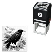 Raven Floral Art Permastempel (Beispiel)