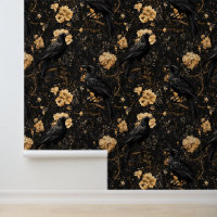 Raven Floral Crow Gothic