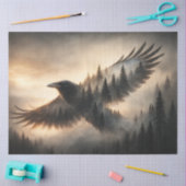 Raven Forest Silhouette Decoupage Paper Seidenpapier (Basteln)