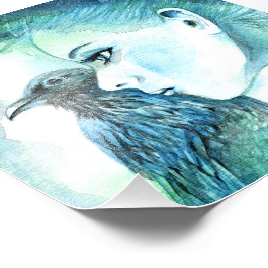 Raven Fotodruck (Ecke)