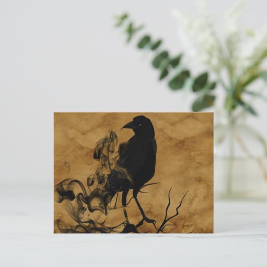 Raven Ghost Postkarte (Stehend Vorderseite)