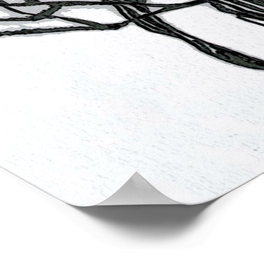 Raven Girl Poster (Ecke)