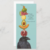 Raven GlückwunGlückwunsch Flachkarte (Vorne/Hinten)