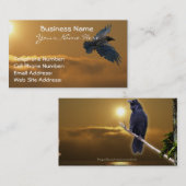 RAVEN & GOLDEN SUNLIGHT Business Cards Visitenkarte (Vorne/Hinten)