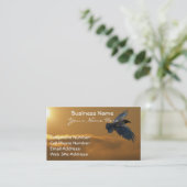 RAVEN & GOLDEN SUNLIGHT Business Cards Visitenkarte (Stehend Vorderseite)