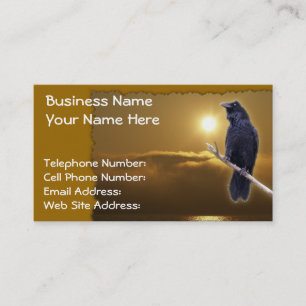 RAVEN & GOLDEN SUNLIGHT Business Cards Visitenkarte