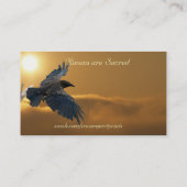 RAVEN & GOLDEN SUNLIGHT Business Cards Visitenkarte (Rückseite)