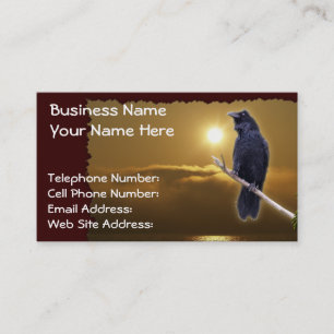 RAVEN & GOLDEN SUNLIGHT Business Cards Visitenkarte