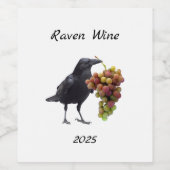 Raven Grapes Weinetiketten Weinetikett (Einzelnes Label)