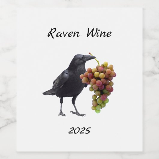 Raven Grapes Weinetiketten Weinetikett (Einzelnes Label)