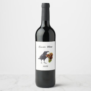 Raven Grapes Weinetiketten Weinetikett