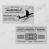 Raven Gray Visitenkarte (Vorne/Hinten)