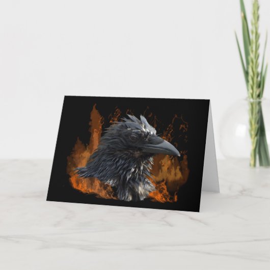Raven Greeting Cards Karte (Vorderseite)