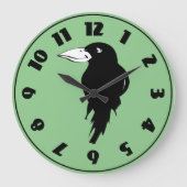 Raven Große Wanduhr (Vorderseite)