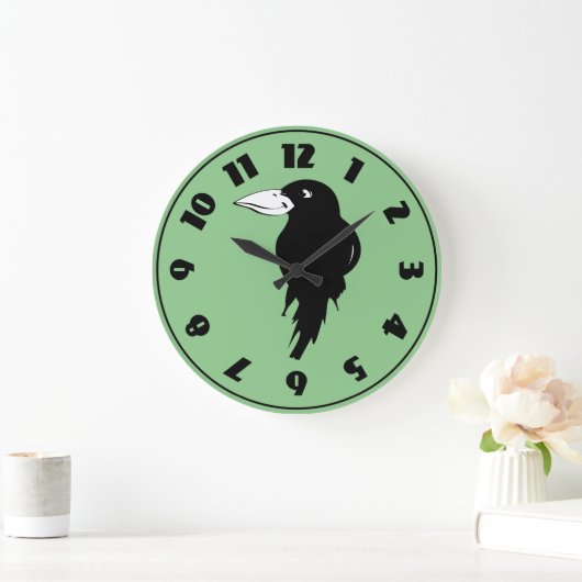 Raven Große Wanduhr (Zuhause)