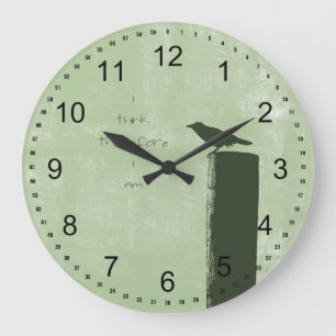 Raven Große Wanduhr