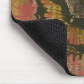 Raven Grunge Collage Mousepad (Ecke)