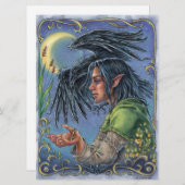 Raven Guide Art Card Fairytale Fantasy Moon (Vorne/Hinten)