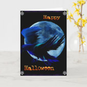 Raven halloween cards karte (Gelbe Blume)