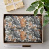 Raven Halloween Pumpkins Wasserfarben Herbst Seidenpapier (Geschenk)