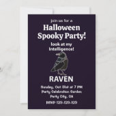 Raven Halloween Spooky Party Raven Einladung (Vorderseite)