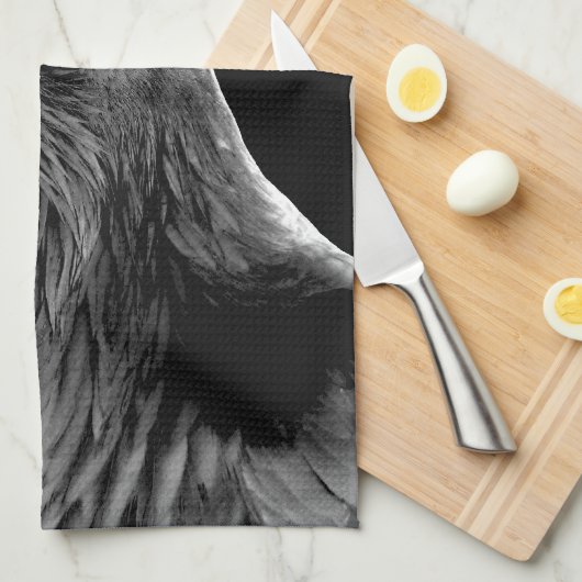 Raven Handtuch Geist Landschaft Rafiner Kunst Hand (Viertel Falte)