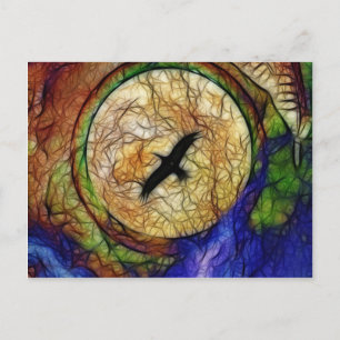Raven Hawk Postkarte