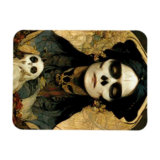 Raven Hexe 2 Fantasy Horror Goth Gothic Magnet (Horizontal)