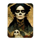 Raven Hexe 2 Fantasy Horror Goth Gothic Magnet (Vertikal)