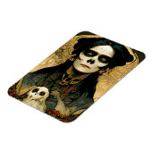 Raven Hexe 2 Fantasy Horror Goth Gothic Magnet (Linke Seite)