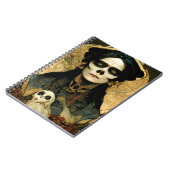 Raven Hexe 2 Fantasy Horror Goth Gothic Notizblock (Linke Seite)