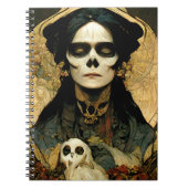 Raven Hexe 2 Fantasy Horror Goth Gothic Notizblock (Vorderseite)