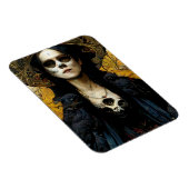Raven Hexe 3 Fantasy Horror Goth Gothic Magnet (Rechte Seite)
