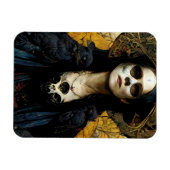 Raven Hexe 3 Fantasy Horror Goth Gothic Magnet (Horizontal)