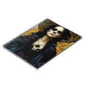 Raven Hexe 3 Fantasy Horror Goth Gothic Notizblock (Linke Seite)