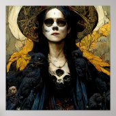 Raven Hexe 3 Fantasy Horror Goth Gothic Poster (Vorne)