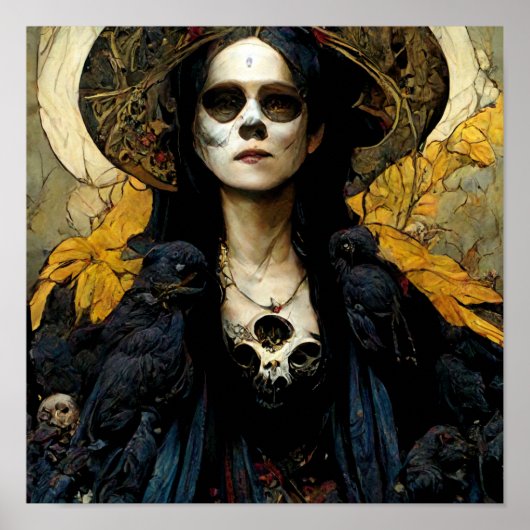 Raven Hexe 3 Fantasy Horror Goth Gothic Poster (Vorne)
