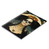 Raven Hexe 4 Fantasy Horror Goth Gothic Notizblock (Linke Seite)