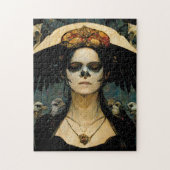 Raven Hexe 4 Fantasy Horror Goth Gothic Puzzle (Vertikal)