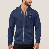 Raven Hooded Jacket Raven Crow Art Jacken (Vorderseite)